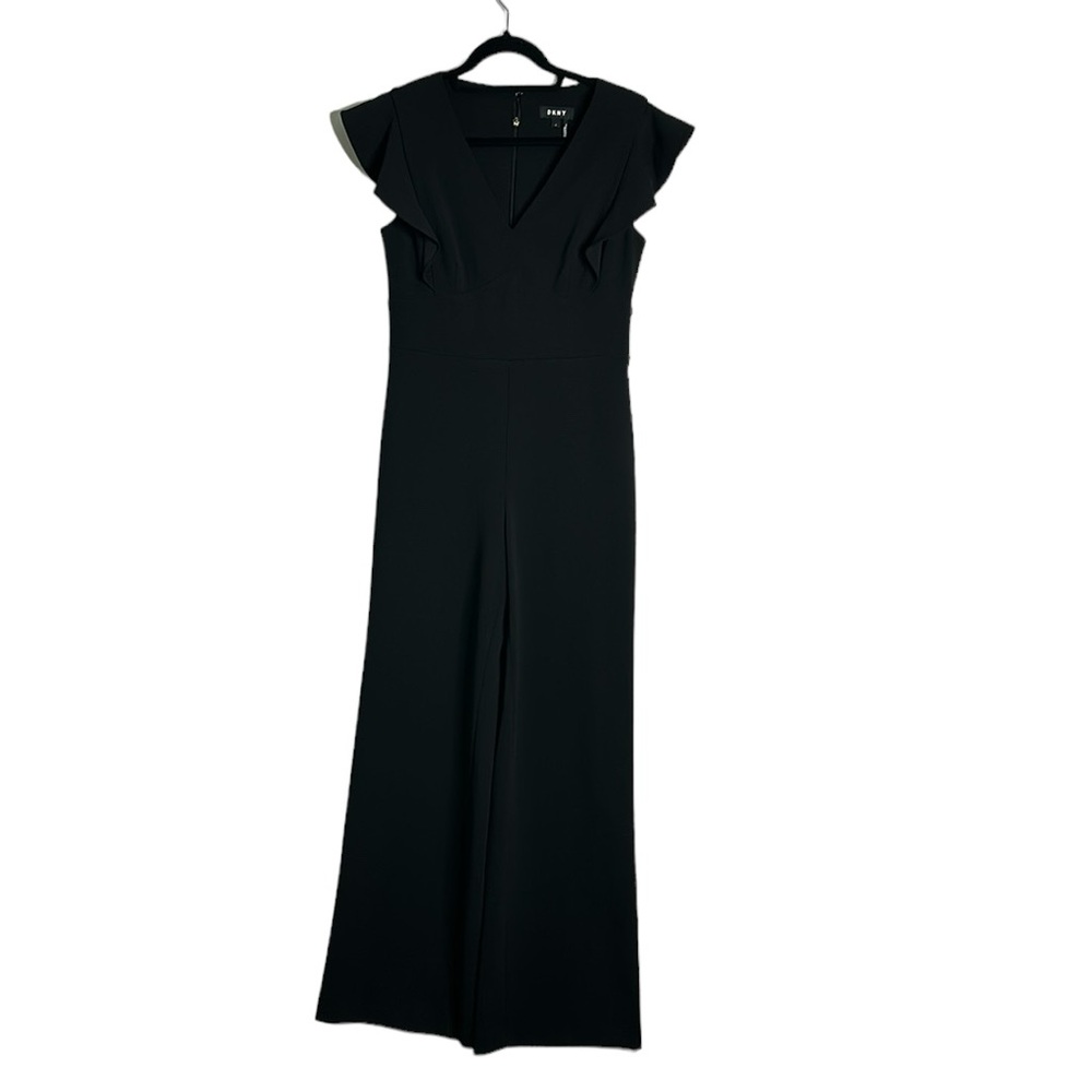 DkNy black wide leg jumpsuit size 6 - Picture 5 of 10